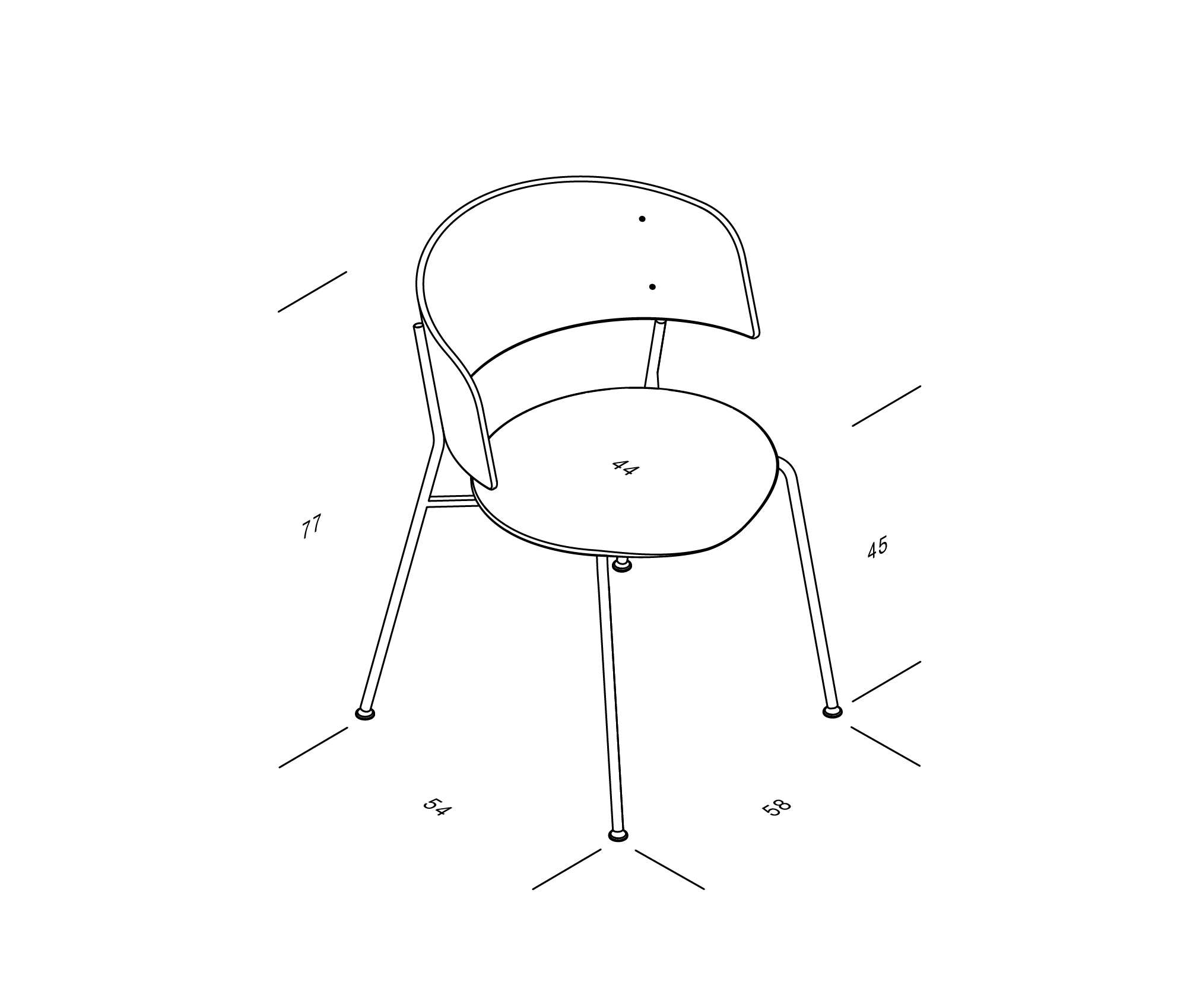 Wagner armrest chair hotsell