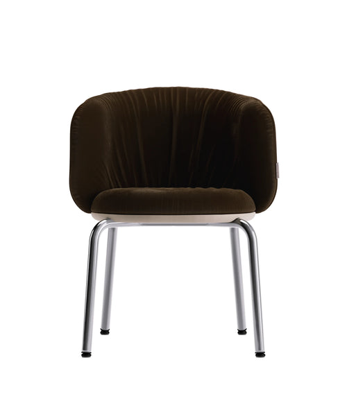LINDE SOFT CHAIR / Base polished stainless steel